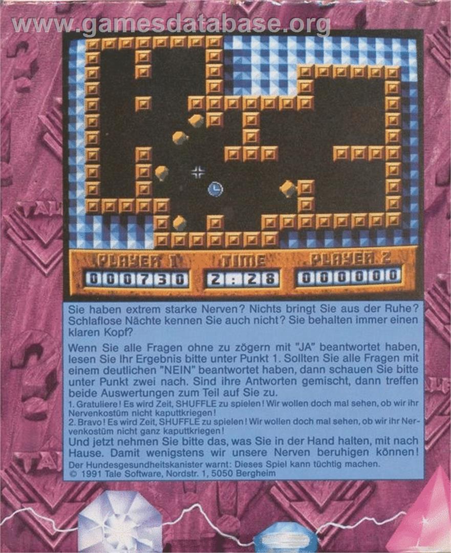 Shuffle - Commodore 64 - Artwork - Box Back