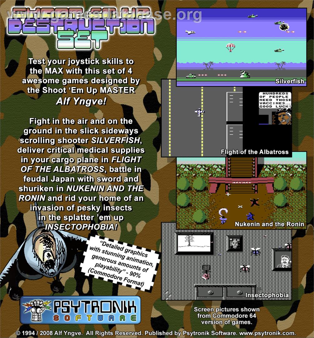 Silverfish - Commodore 64 - Artwork - Box Back