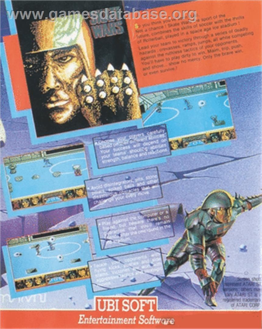 Skateball - Commodore 64 - Artwork - Box Back