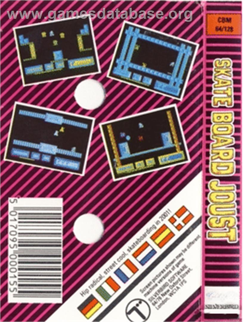 Skateboard Joust - Commodore 64 - Artwork - Box Back