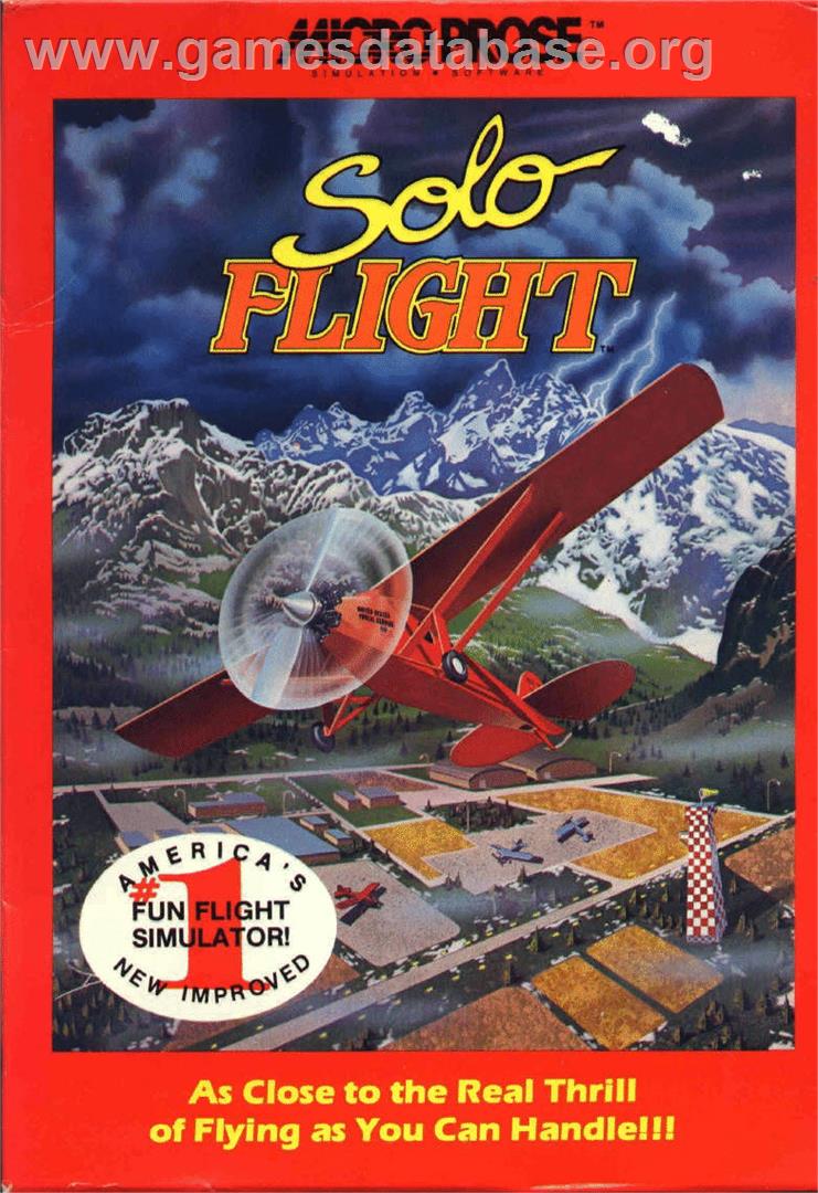 Solo Flight - 2nd Edition - Commodore 64 - Artwork - Box Back