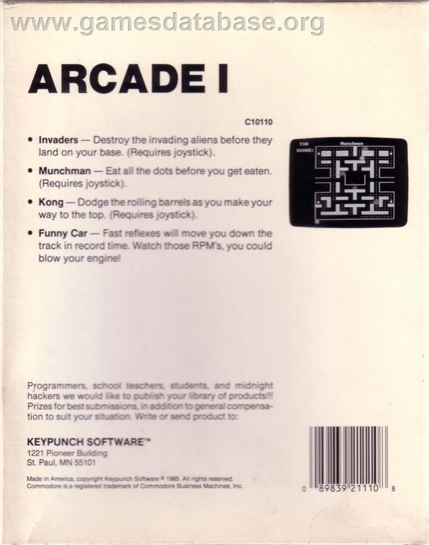 Space Invaders (64'er) - Commodore 64 - Artwork - Box Back