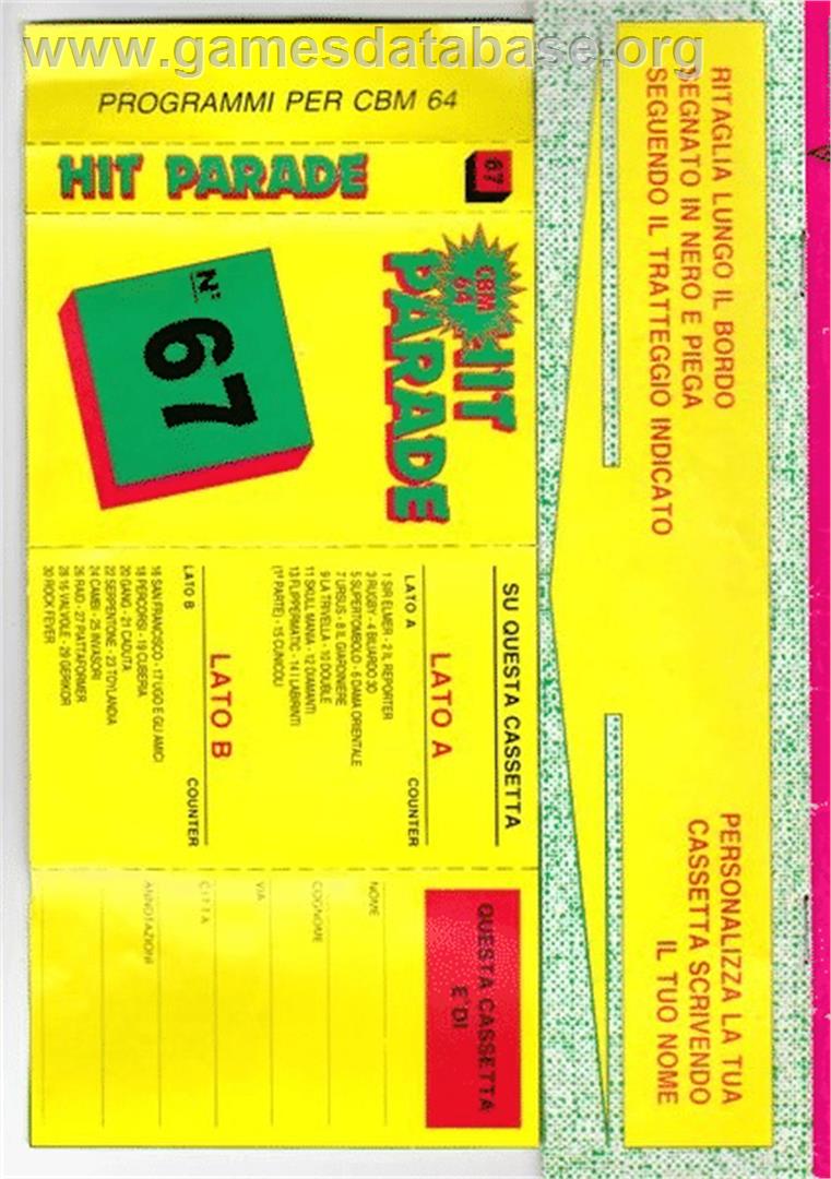 Space Mania - Commodore 64 - Artwork - Box Back