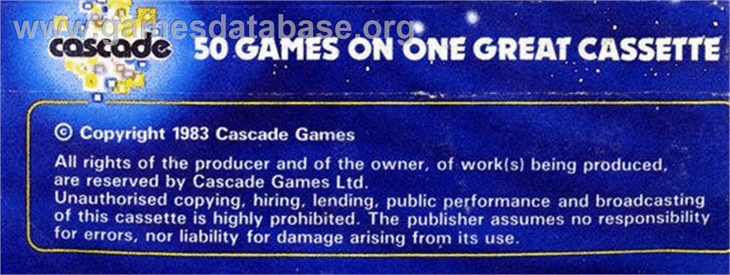 Space Ship - Commodore 64 - Artwork - Box Back
