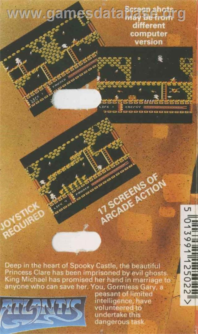 Spooky Castle - Commodore 64 - Artwork - Box Back