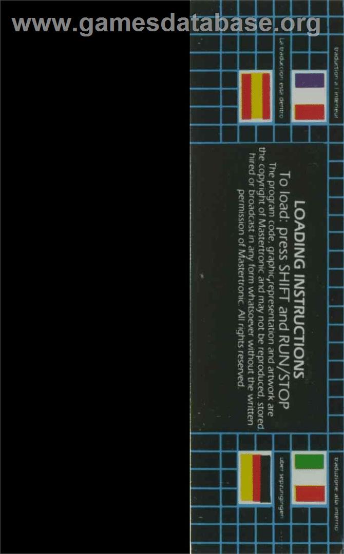 Squirm - Commodore 64 - Artwork - Box Back
