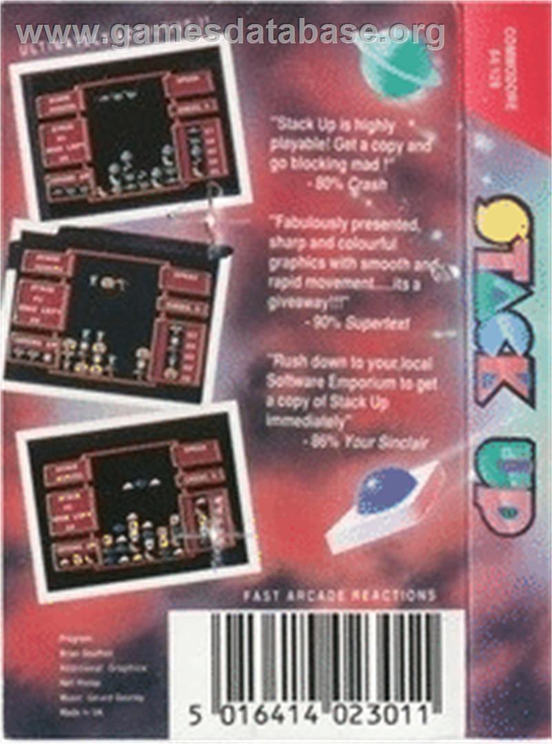 Stack Up - Commodore 64 - Artwork - Box Back