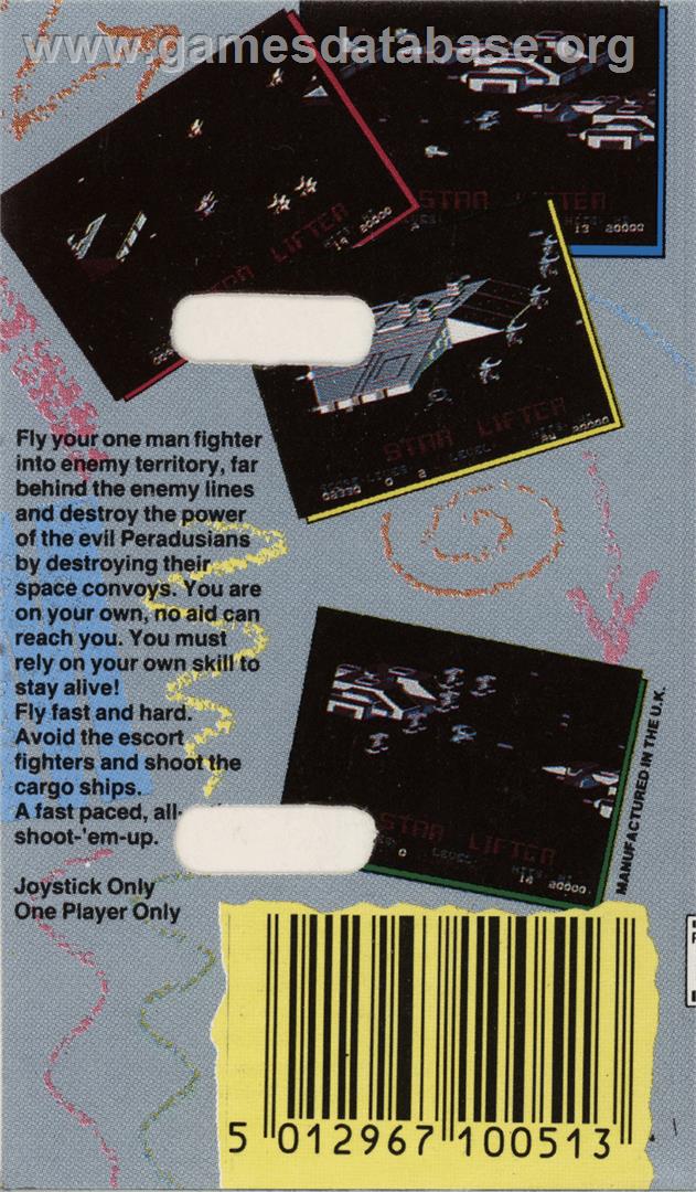 Star-lifter - Commodore 64 - Artwork - Box Back