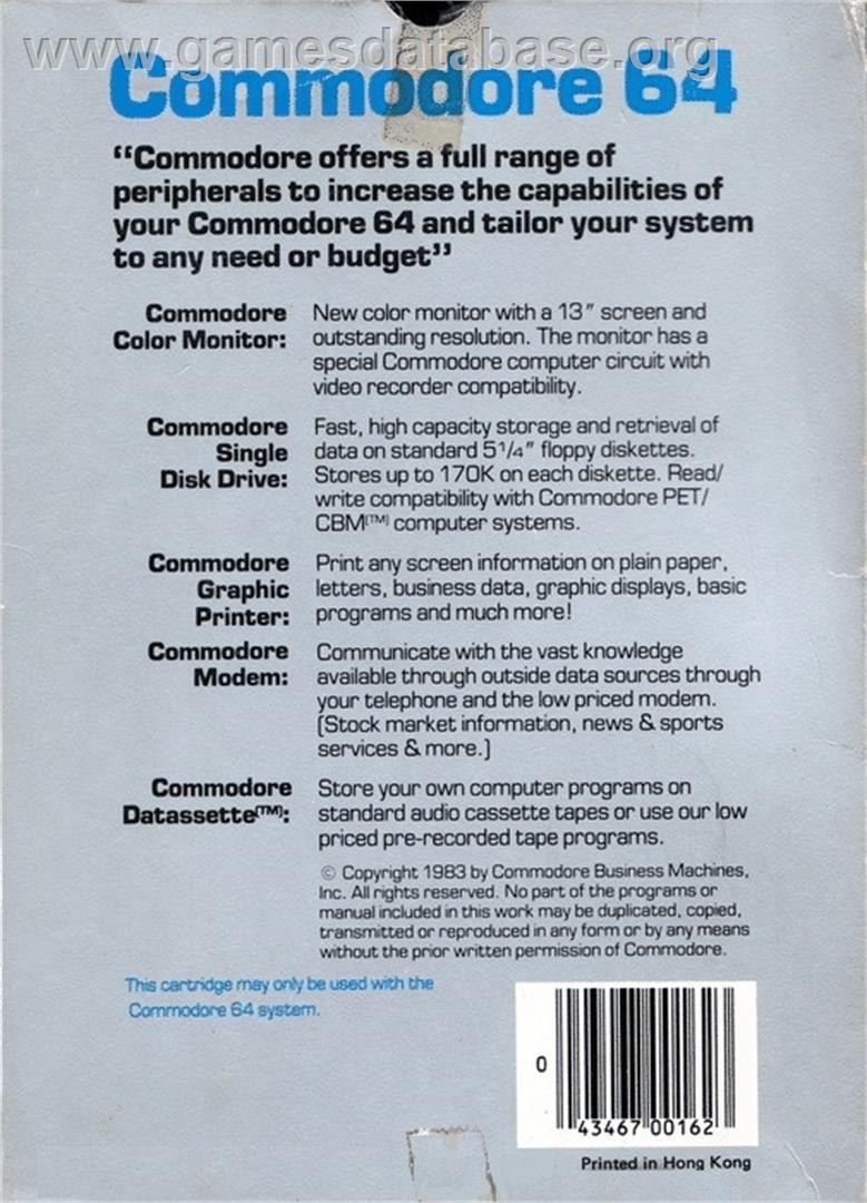 Star Post - Commodore 64 - Artwork - Box Back