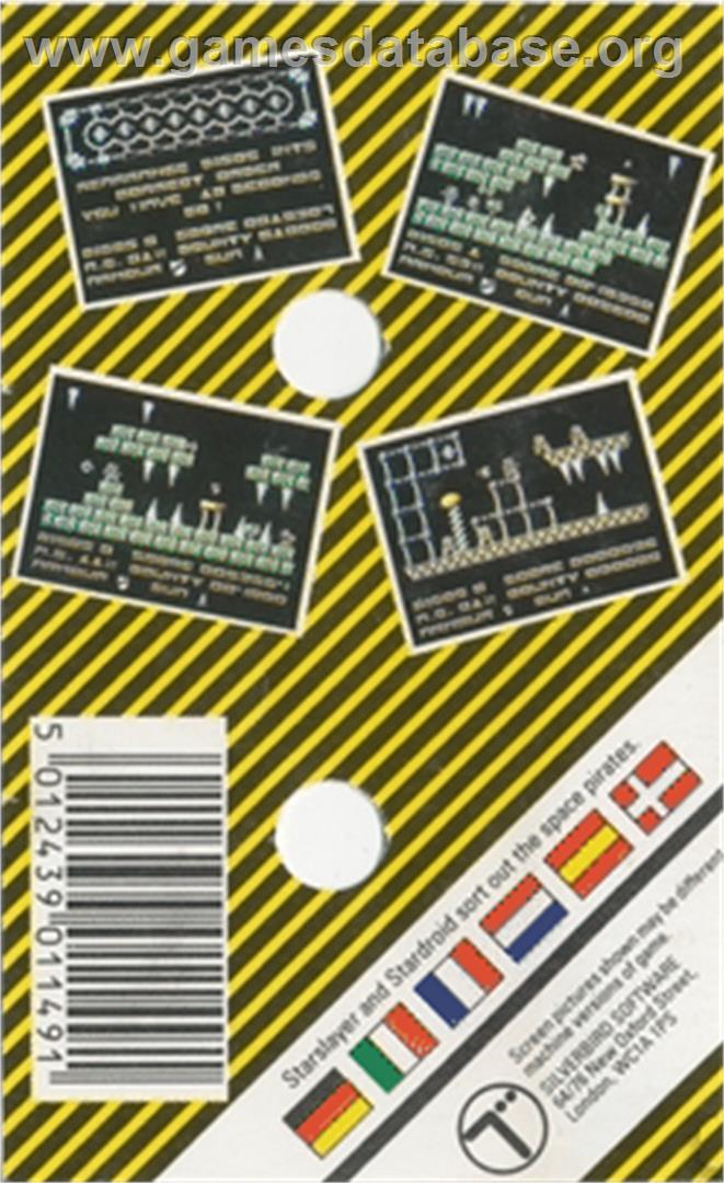 Star Slayer - Commodore 64 - Artwork - Box Back