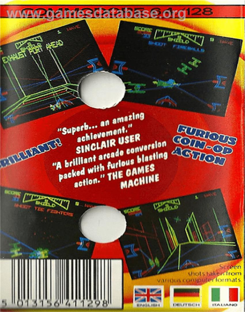 Star Wars: Return of the Jedi - Commodore 64 - Artwork - Box Back