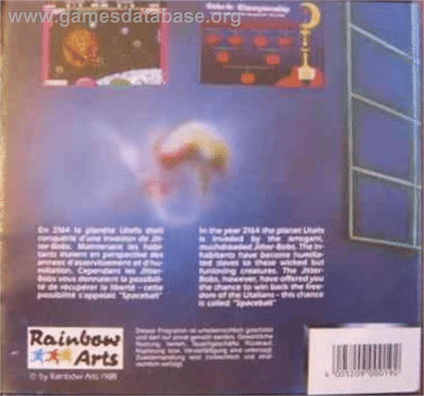 Starball - Commodore 64 - Artwork - Box Back