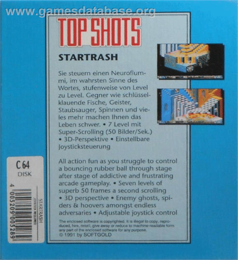Startrash - Commodore 64 - Artwork - Box Back
