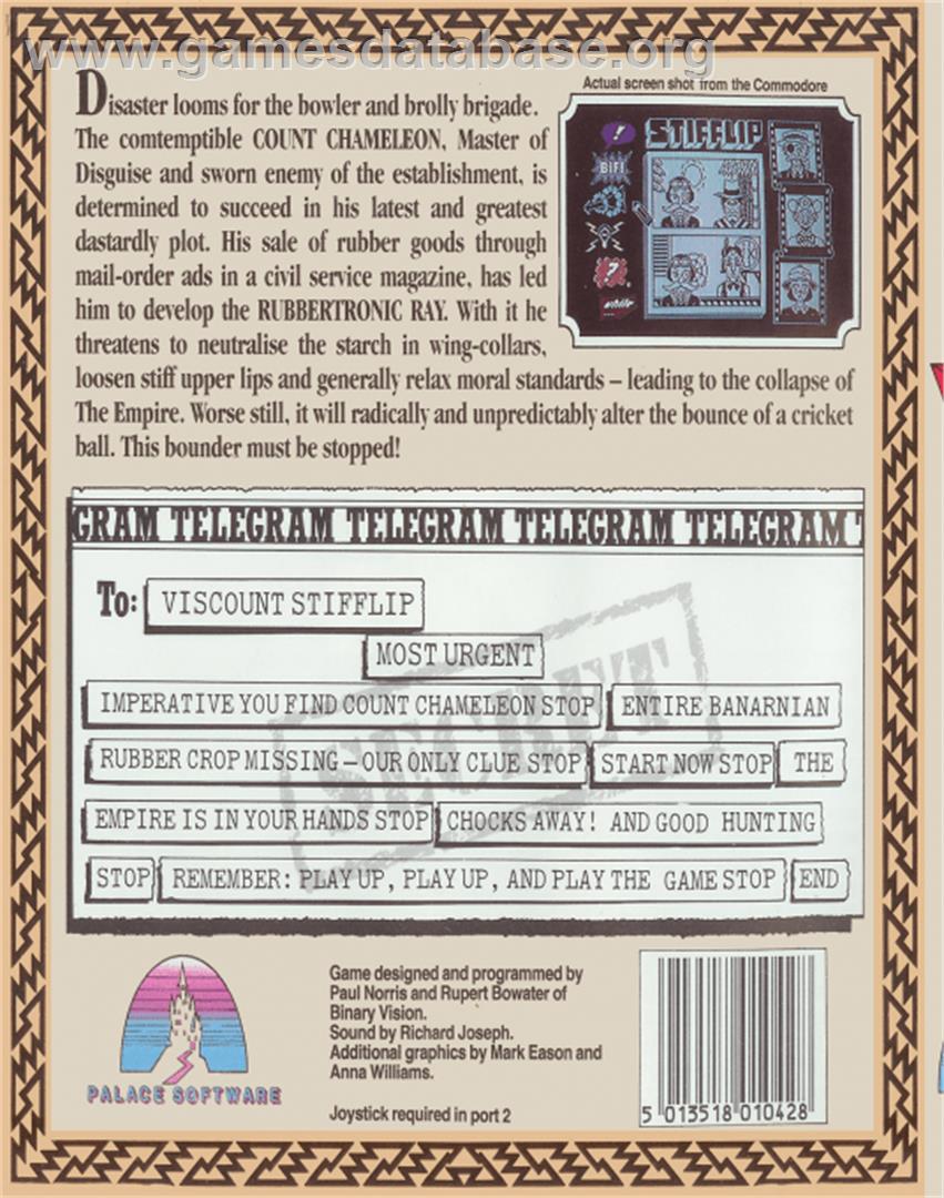 Stifflip & Co. - Commodore 64 - Artwork - Box Back