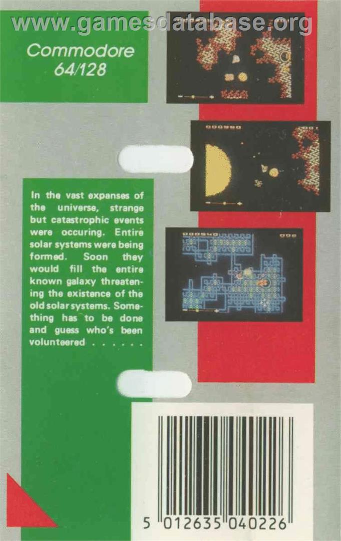 Sunburst - Commodore 64 - Artwork - Box Back