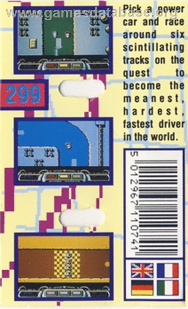 Super Stock Car - Commodore 64 - Artwork - Box Back
