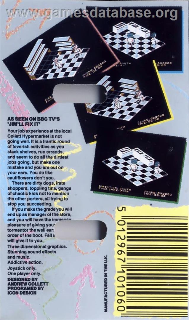 Super Trolley - Commodore 64 - Artwork - Box Back