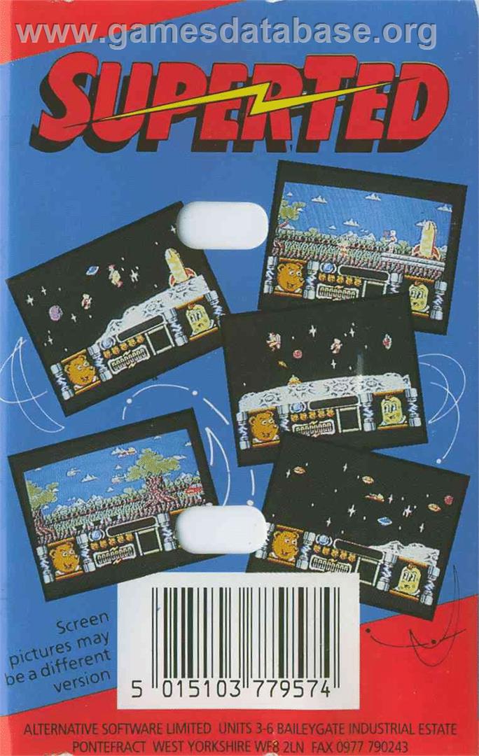 Superted - Commodore 64 - Artwork - Box Back