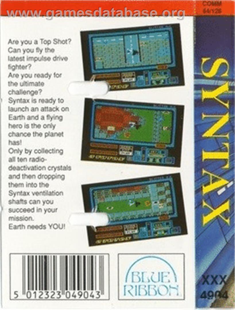 Syntax - Commodore 64 - Artwork - Box Back