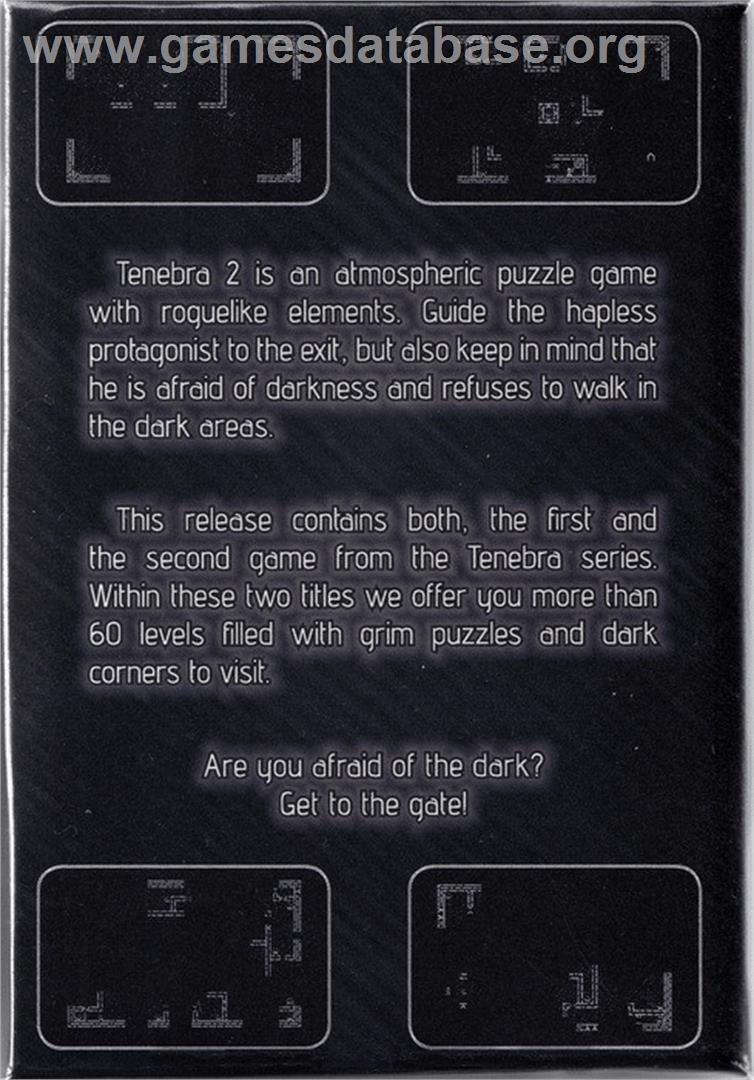 Tenebra 2 - Commodore 64 - Artwork - Box Back