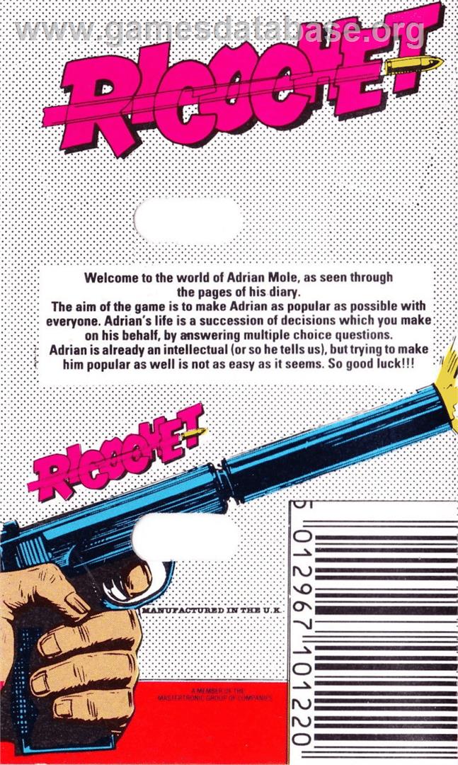 The Growing Pains of Adrian Mole - Commodore 64 - Artwork - Box Back
