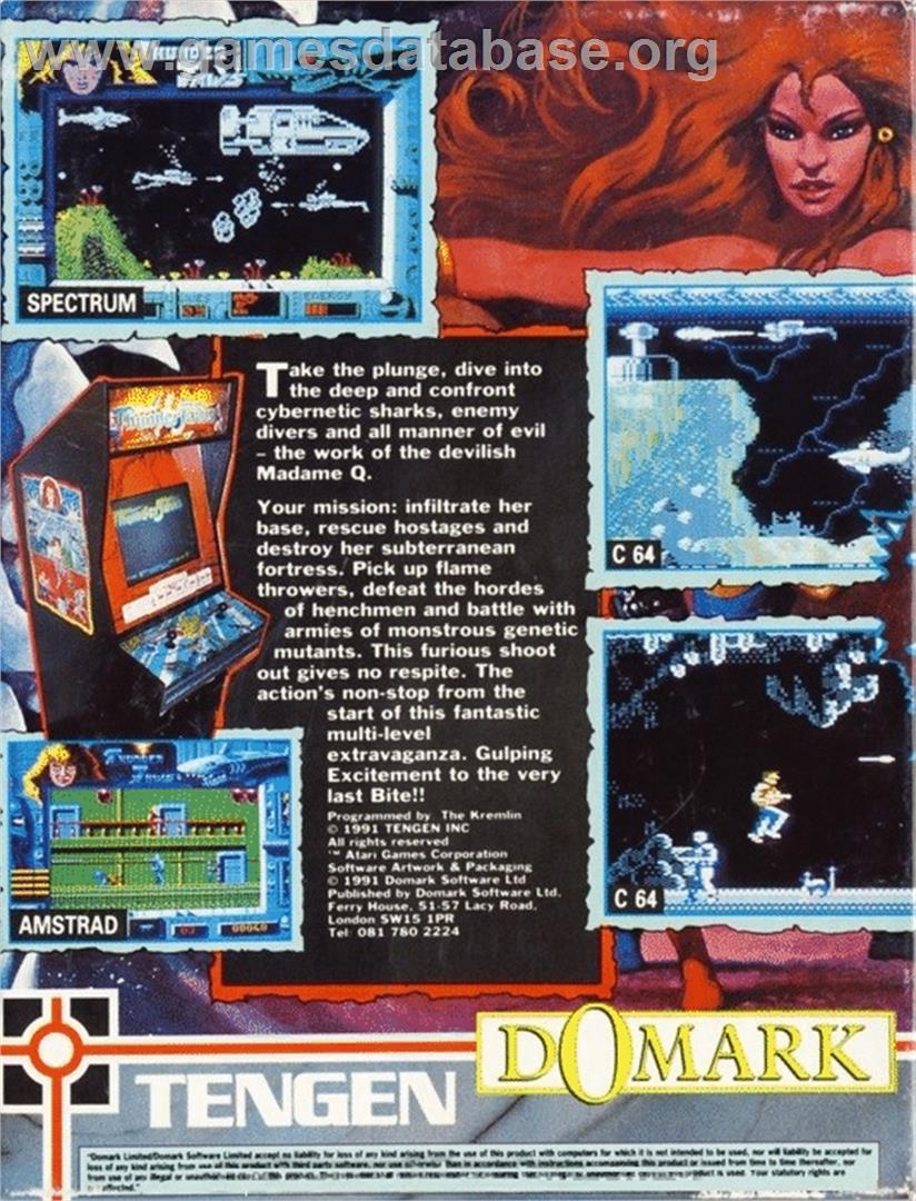 Thunder Jaws - Commodore 64 - Artwork - Box Back