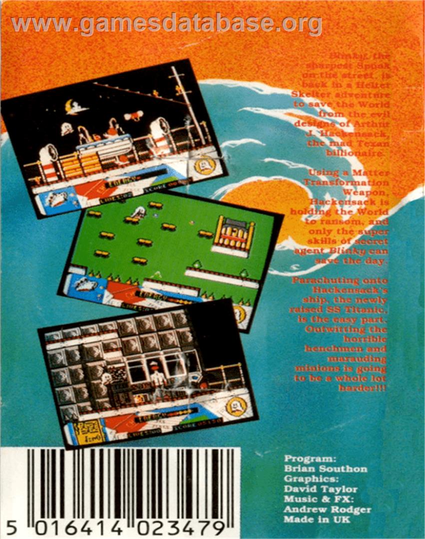 Titanic Blinky - Commodore 64 - Artwork - Box Back