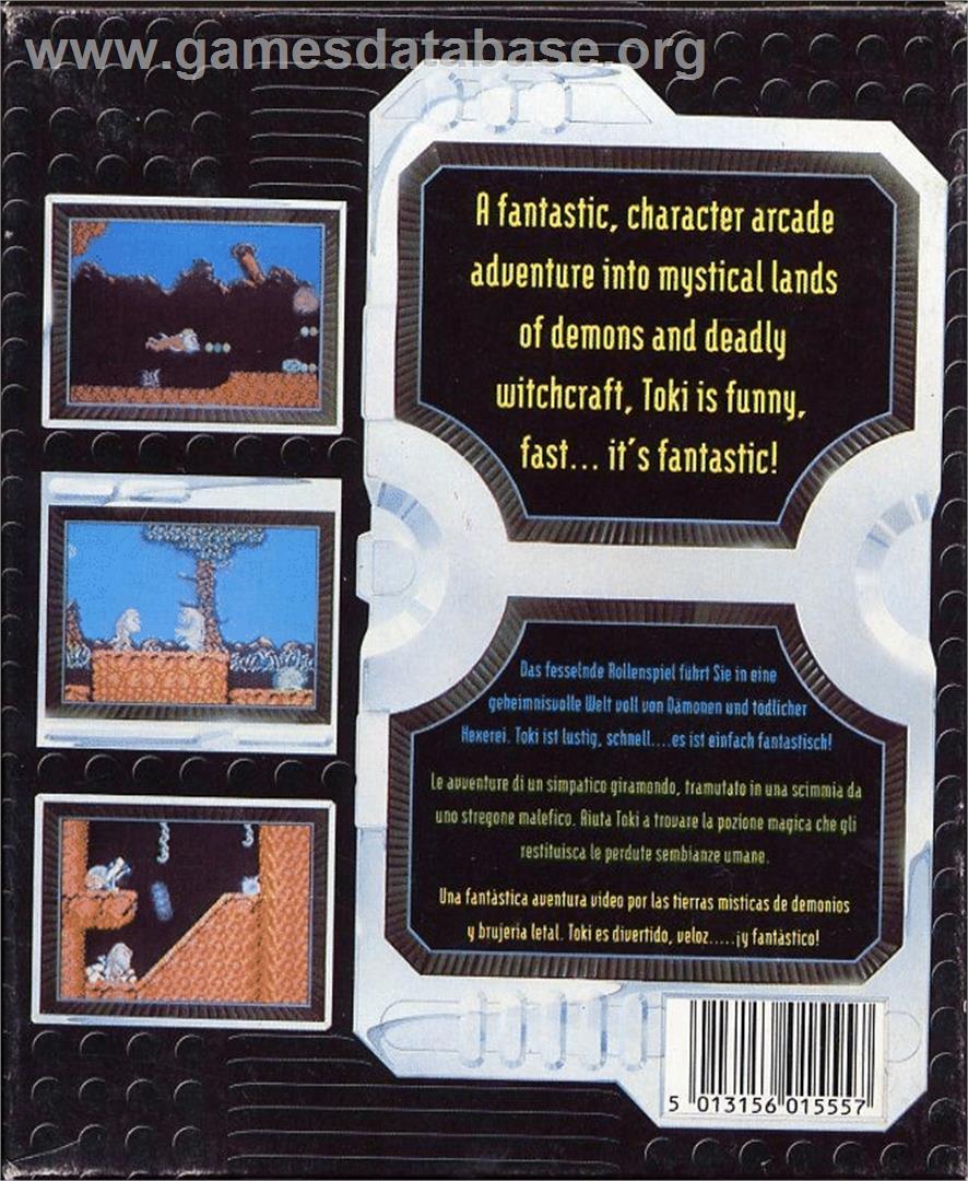 Toki: Going Ape Spit - Commodore 64 - Artwork - Box Back