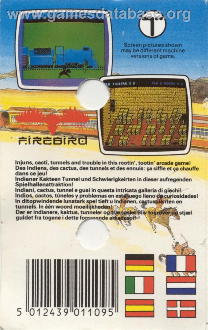 Train Robbers - Commodore 64 - Artwork - Box Back