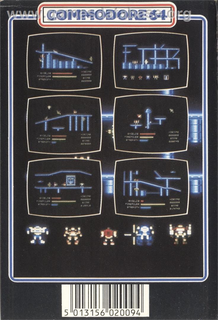 Transformers - Commodore 64 - Artwork - Box Back