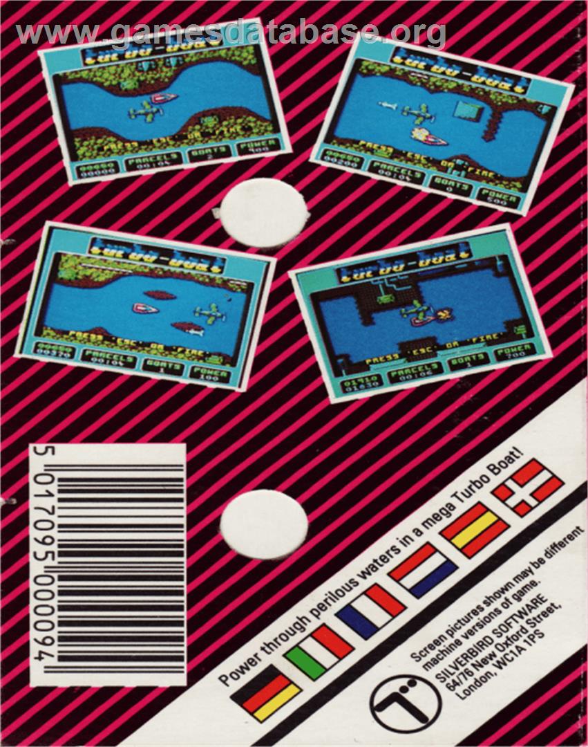 Turbo Boat Simulator - Commodore 64 - Artwork - Box Back