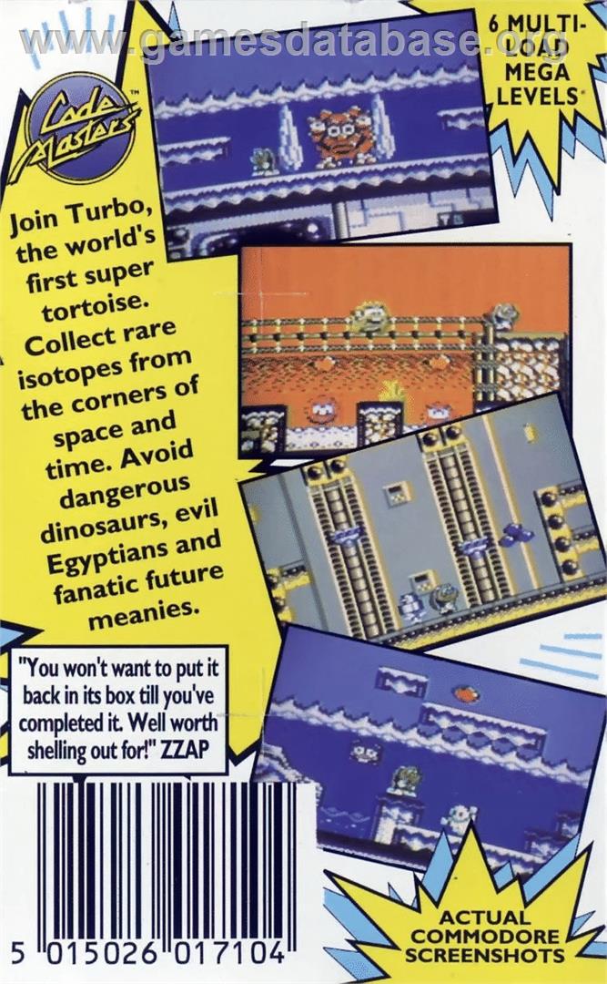 Turbo The Tortoise - Commodore 64 - Artwork - Box Back