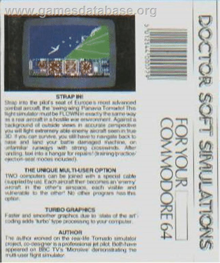 Twin Tornado - Commodore 64 - Artwork - Box Back