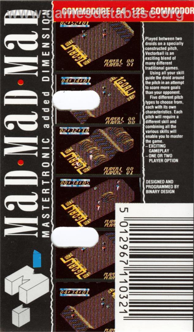 Vector Ball - Commodore 64 - Artwork - Box Back