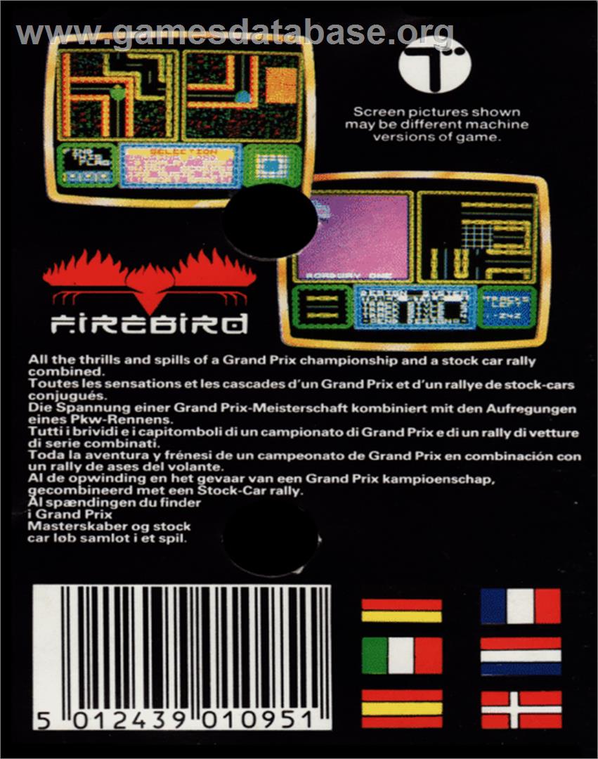 War Cars Construction Set - Commodore 64 - Artwork - Box Back