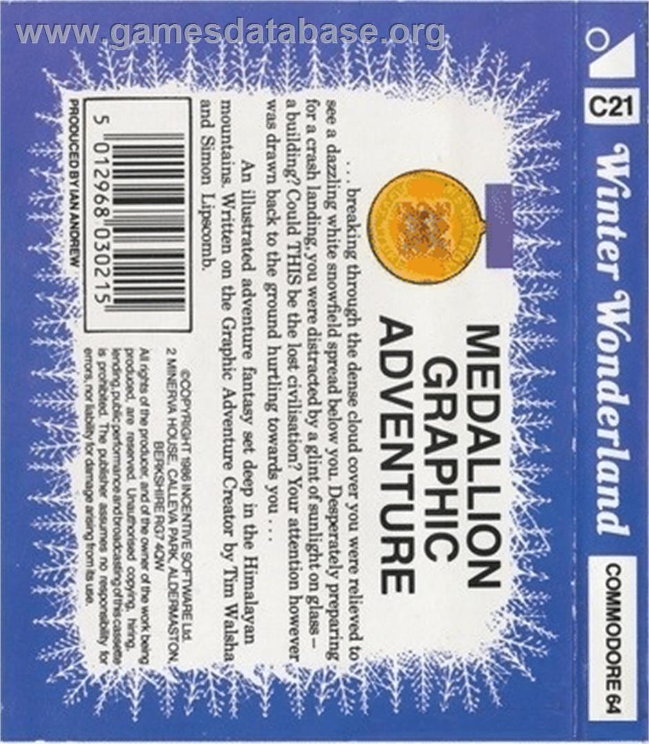 Winter Wonderland - Commodore 64 - Artwork - Box Back