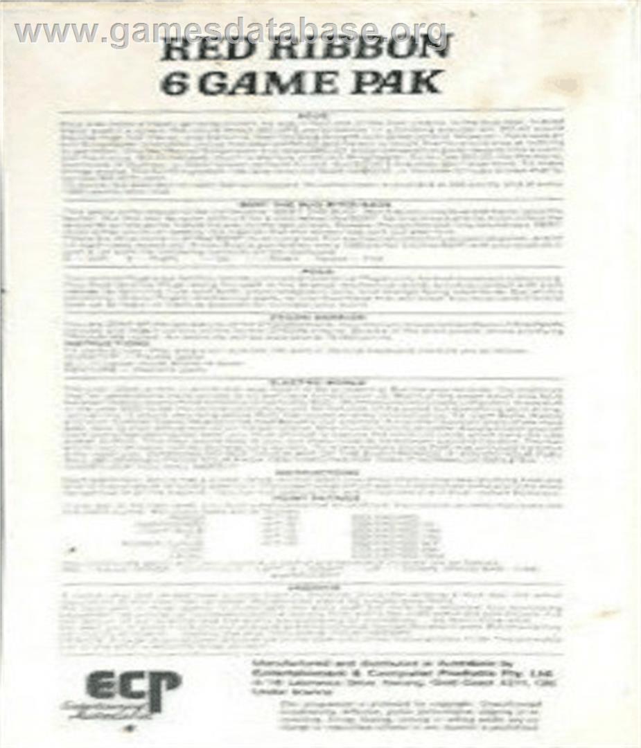 Zygon Warrior - Commodore 64 - Artwork - Box Back