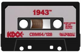 Cartridge artwork for 1943: The Battle of Midway on the Commodore 64.