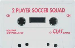 Cartridge artwork for 2 Player Soccer Squad on the Commodore 64.