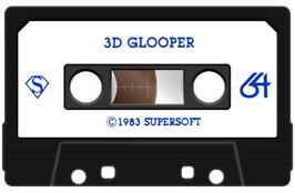 Cartridge artwork for 3-d Glooper on the Commodore 64.