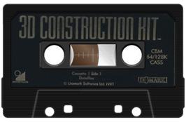 Cartridge artwork for 3d Construction Kit on the Commodore 64.