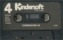 Cartridge artwork for 4 Games For Children on the Commodore 64.