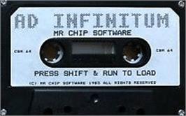 Cartridge artwork for Ad Infinitum (Martech) on the Commodore 64.