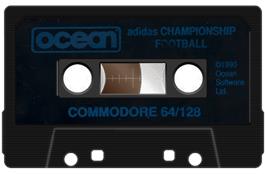 Cartridge artwork for Adidas Championship Football on the Commodore 64.