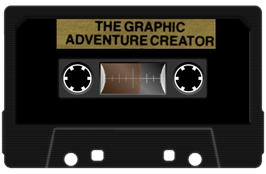 Cartridge artwork for Adventure Creator on the Commodore 64.