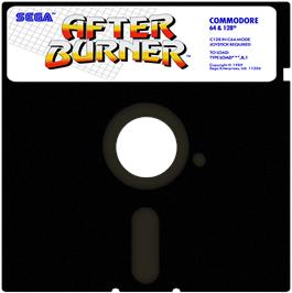 Cartridge artwork for After Burner (Sega) on the Commodore 64.