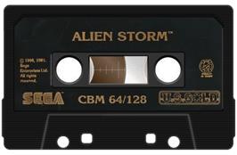 Cartridge artwork for Alien Storm on the Commodore 64.