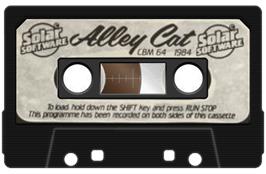 Cartridge artwork for Alley Cat on the Commodore 64.