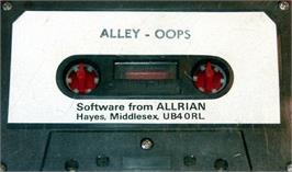 Cartridge artwork for Alley Oops on the Commodore 64.