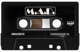 Cartridge artwork for Amaurote on the Commodore 64.